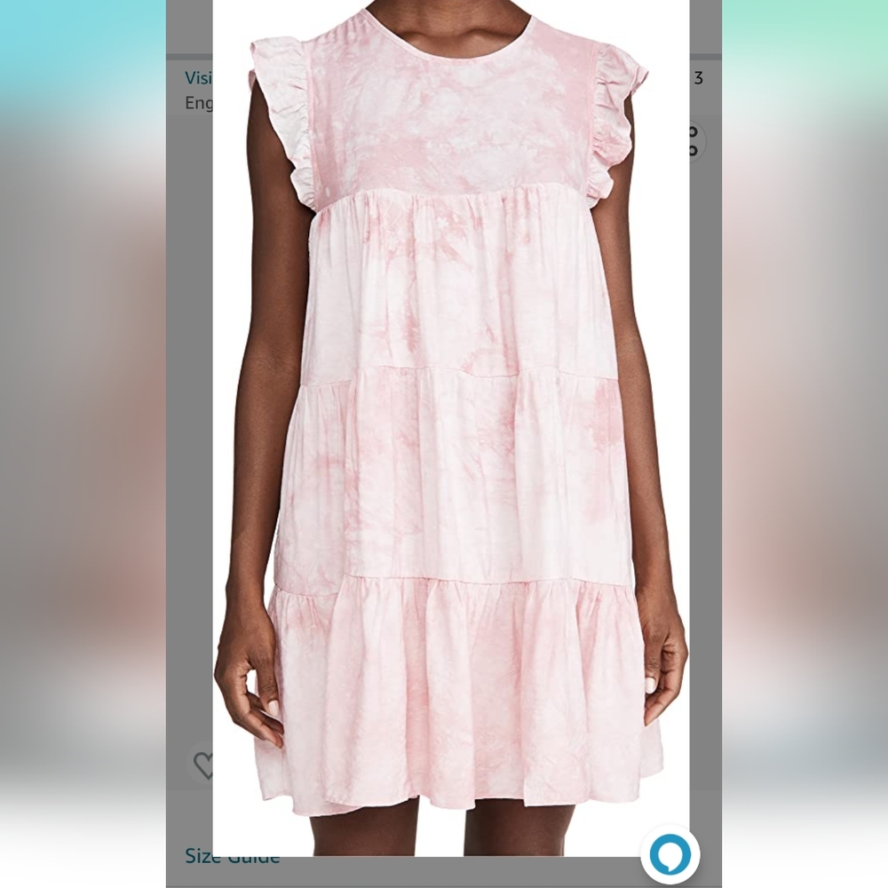 English Factory Women's Tie Dye Babydoll Dress